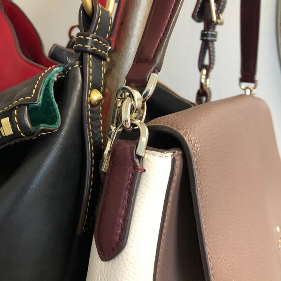 KATE SPADE color block shoulder & crossbody bag - Picture 2 of 15